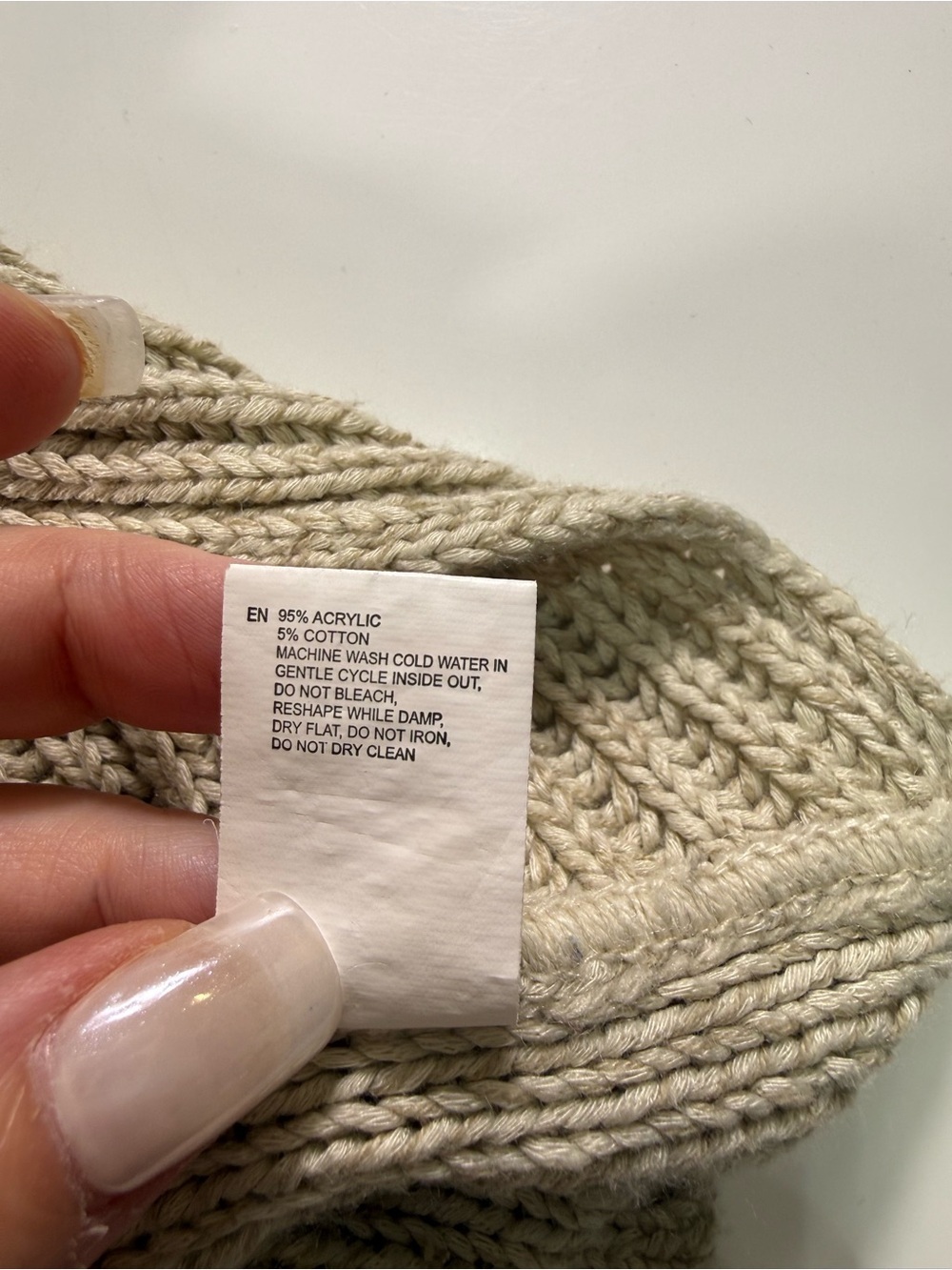 Alya Cream Green Relaxed Crewneck Sweater With Elbow Patches - Picture 7 of 8